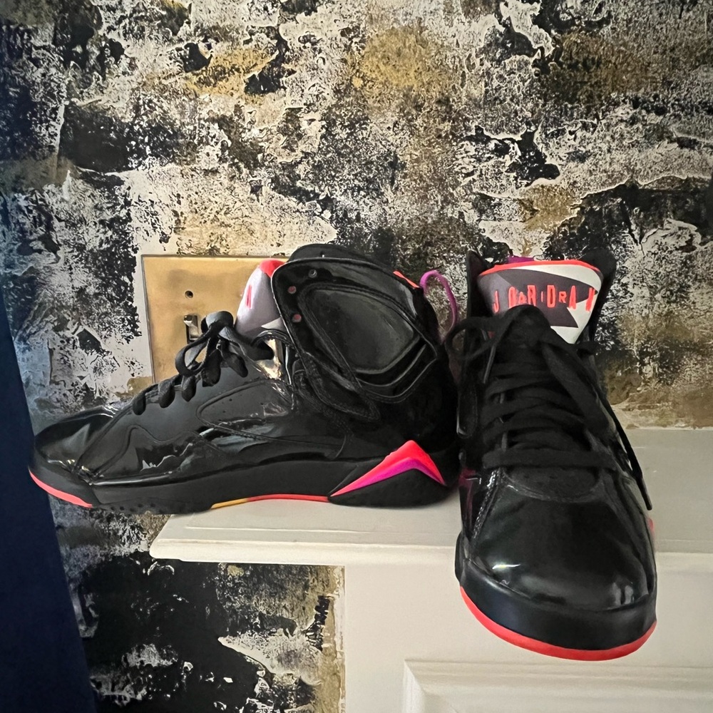 Air Jordan 7 Retro 'Black Gloss' Women size 10 Men size 8 1/2